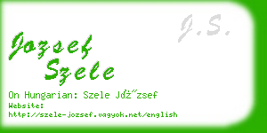 jozsef szele business card